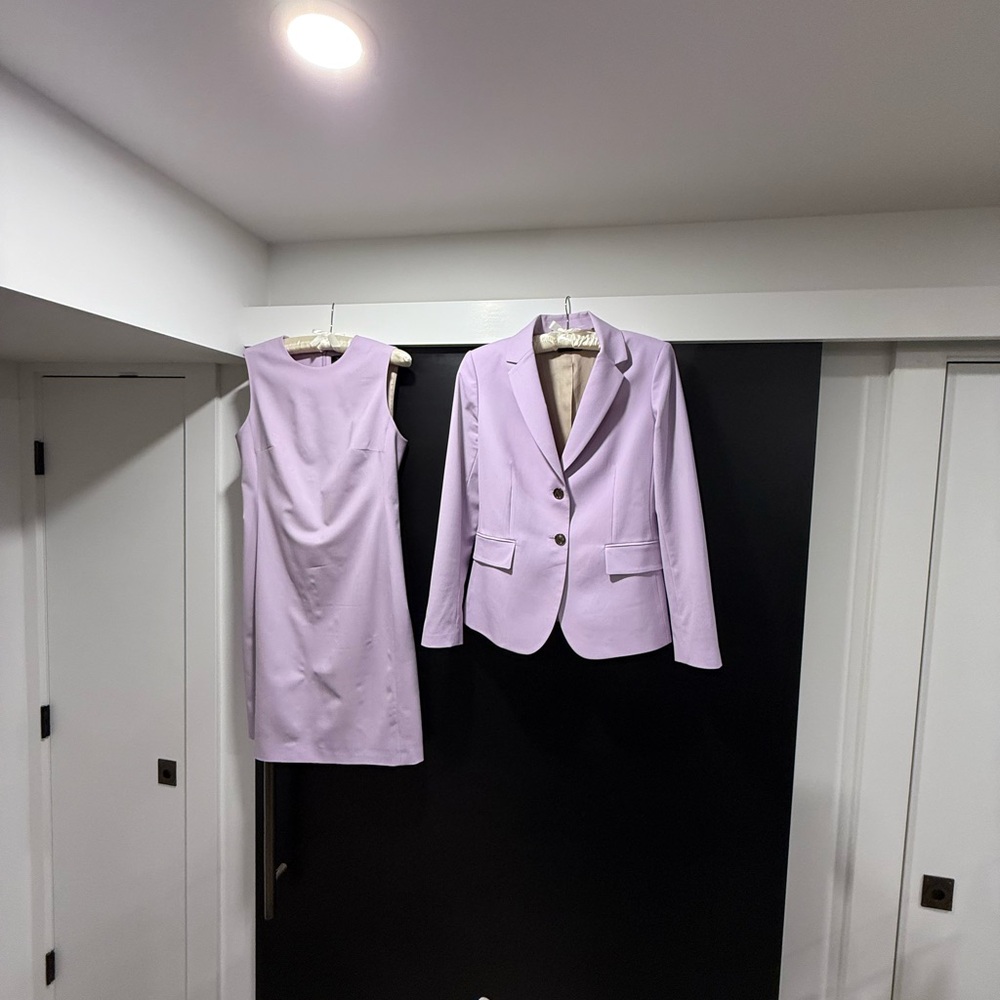 Theory Good Wool Sheath Dress and Carissa Blazer